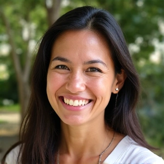 Professional headshot of Maria Rodriguez, a compassionate and holistic wellness coach.