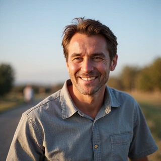 Client Mark T. looking energetic